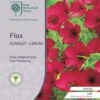 Flax Scarlet - Seed -Bloom Field Shop rhs flax